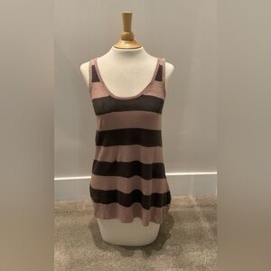 French Connection Linen Striped Tank Top, Size XS